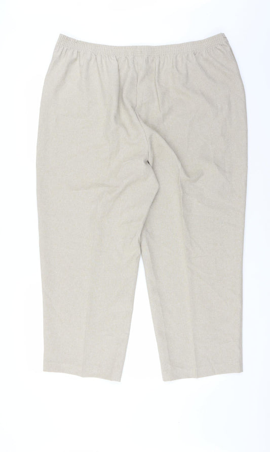 Womens UK Size 20 Le Bon Marché Regular Fit  Beige Trousers