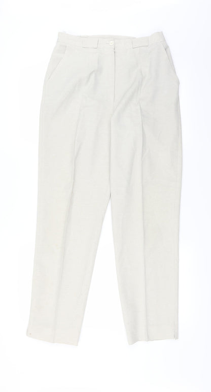 Womens UK Size 12 Le Bon Marché Regular Fit  Beige Trousers