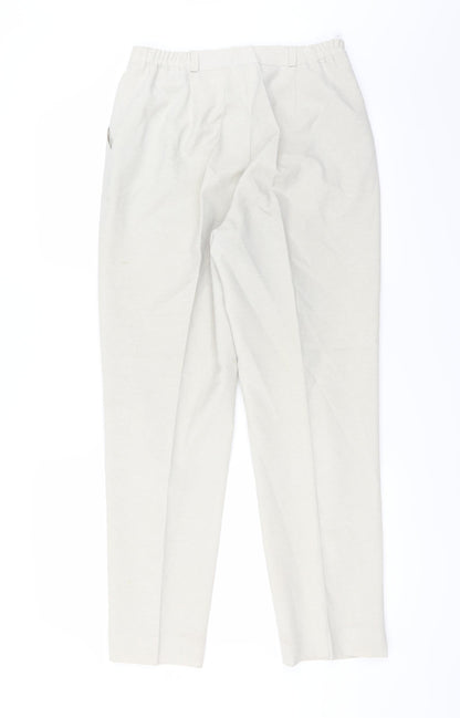Womens UK Size 12 Le Bon Marché Regular Fit  Beige Trousers