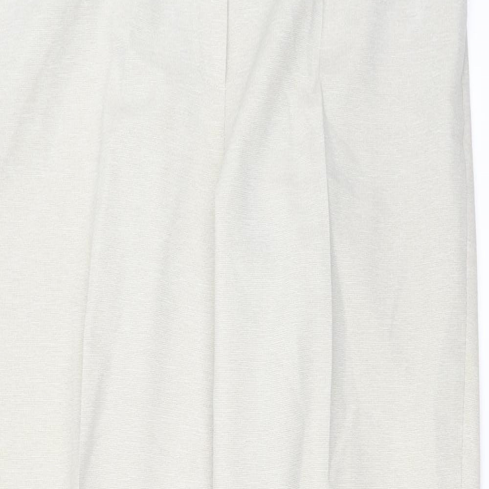 Womens UK Size 12 Le Bon Marché Regular Fit  Beige Trousers