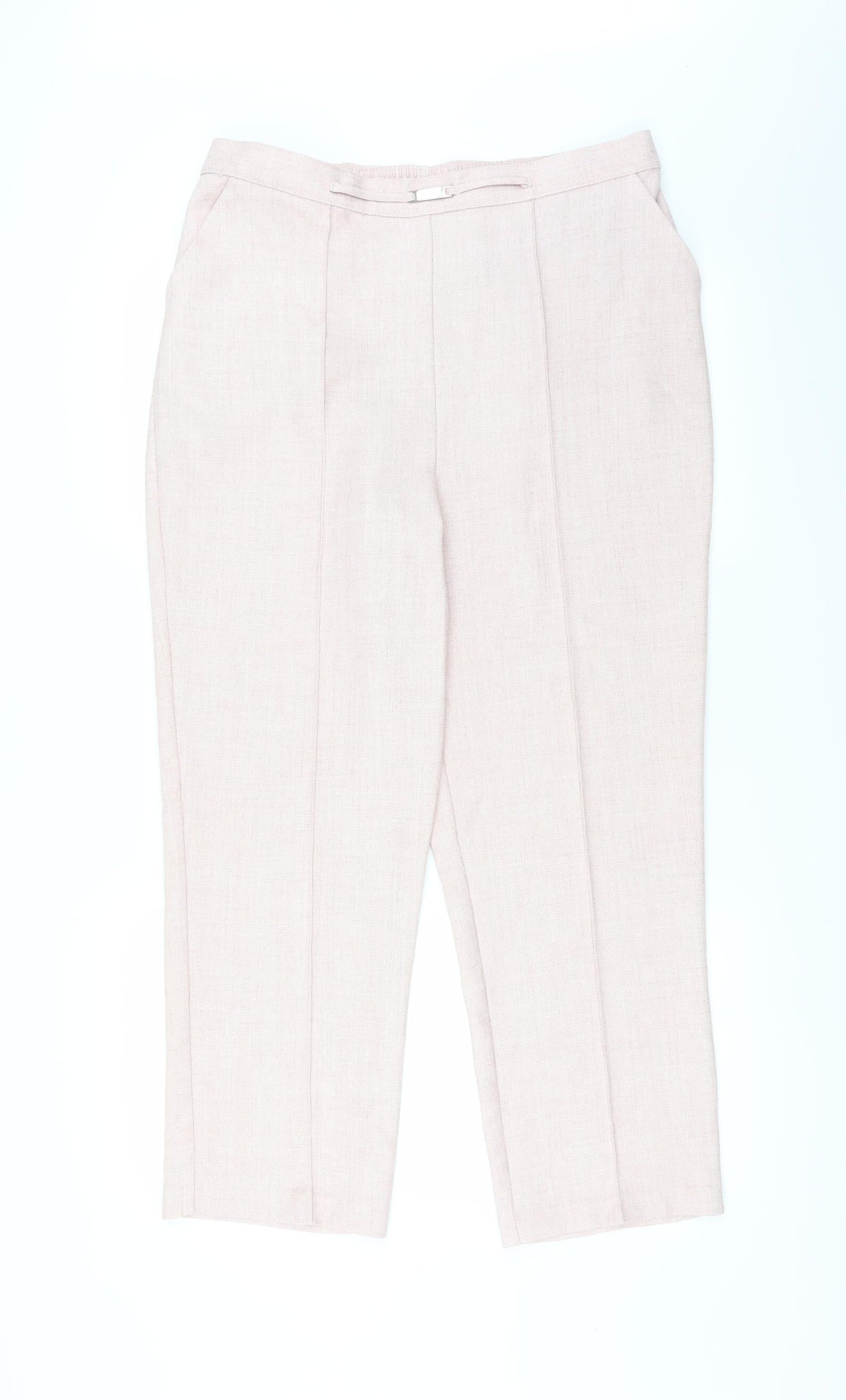 Womens UK Size 14 Matalan Regular Fit  Pink Trousers