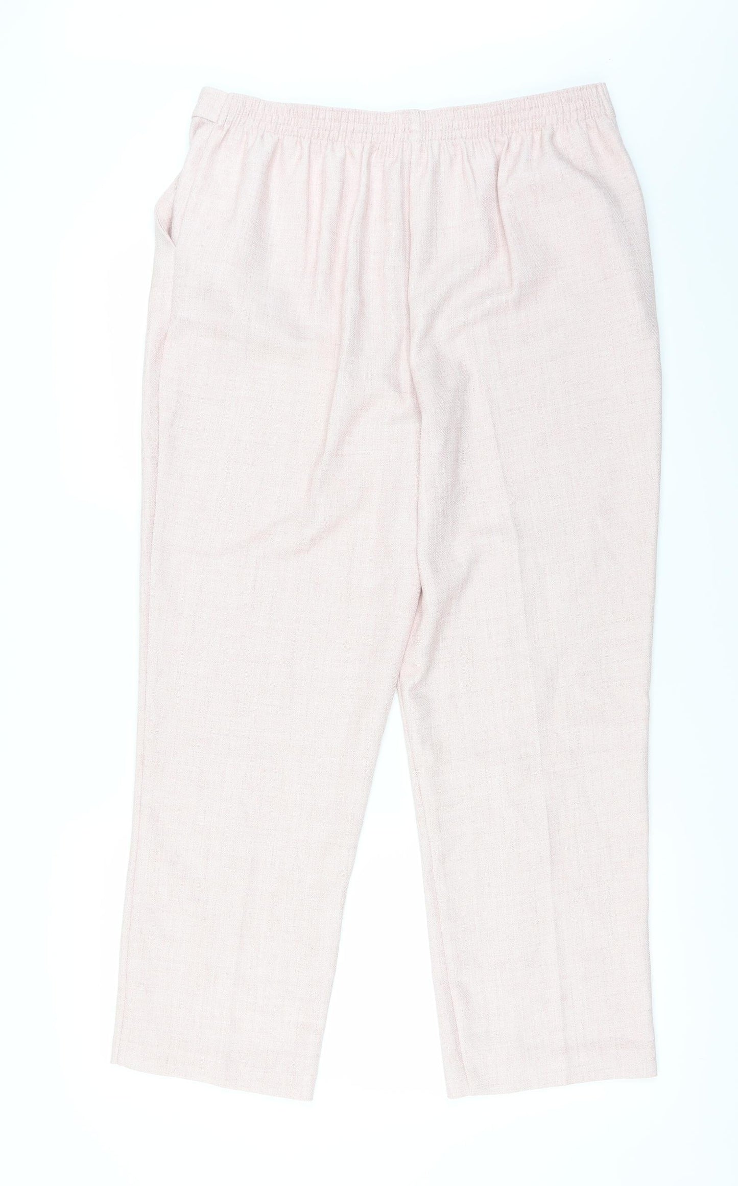 Womens UK Size 14 Matalan Regular Fit  Pink Trousers