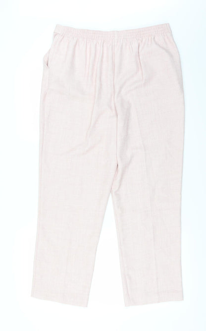 Womens UK Size 14 Matalan Regular Fit  Pink Trousers