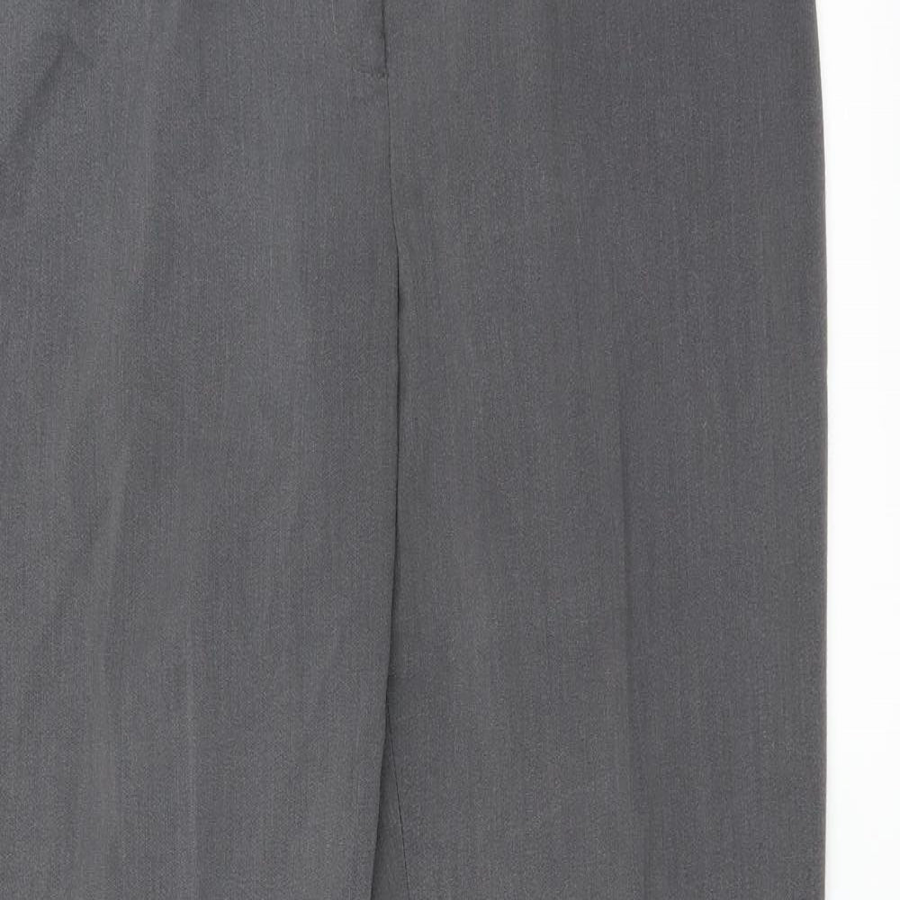 Womens UK Size 16 BASSINI Regular Fit  Grey Trousers