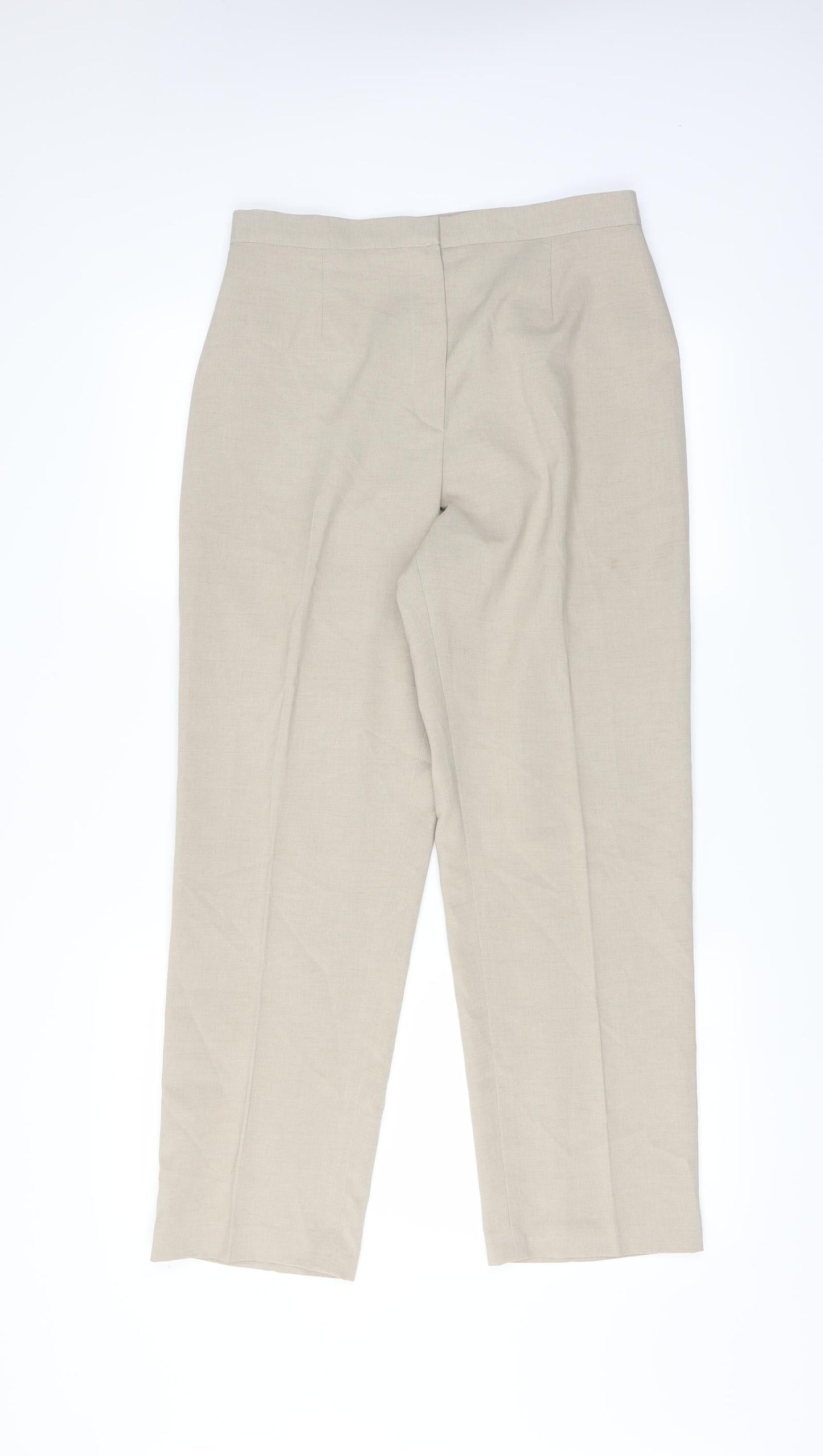Debenhams Womens Beige   Trousers  Size 14 L27 in