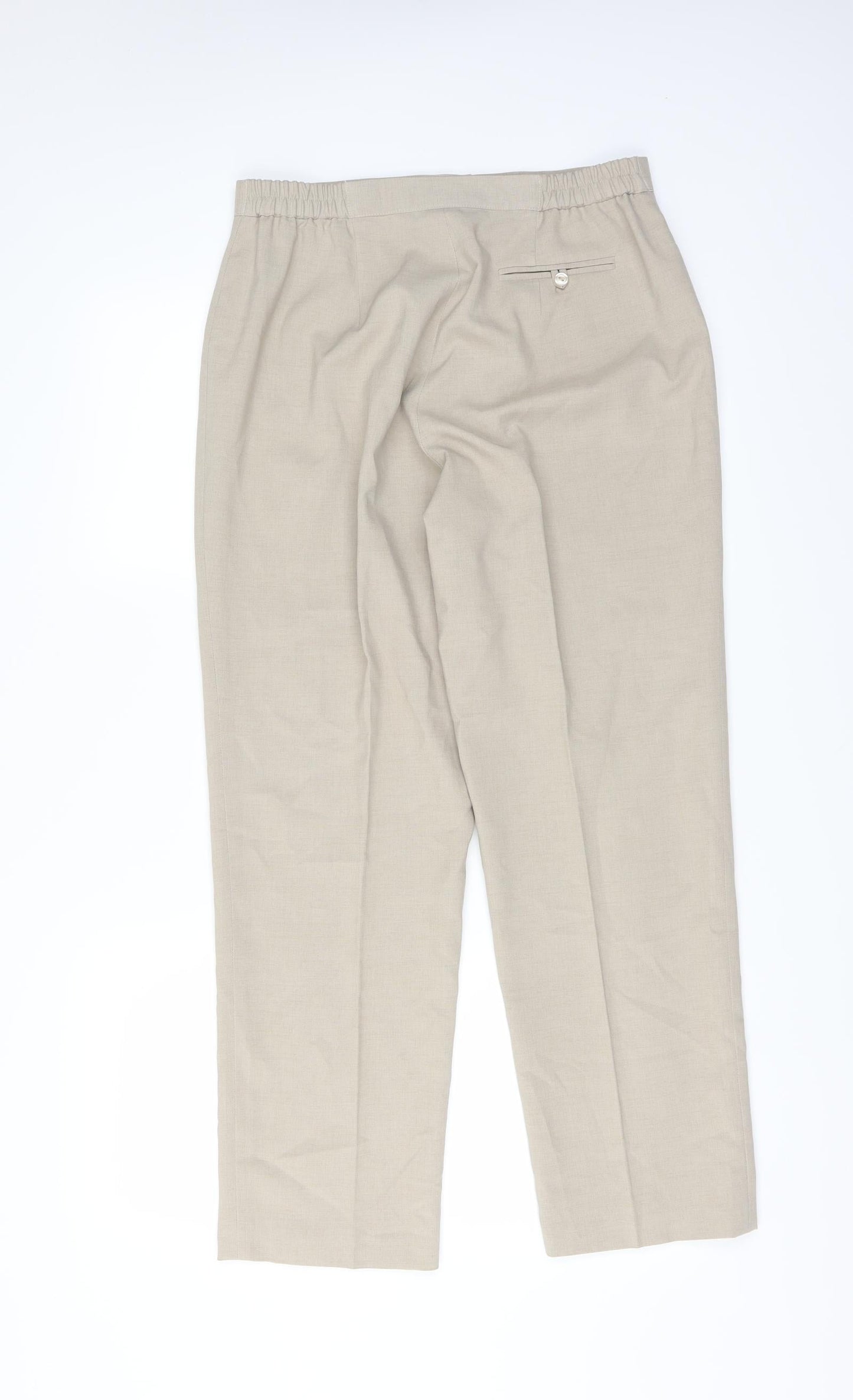 Debenhams Womens Beige   Trousers  Size 14 L27 in