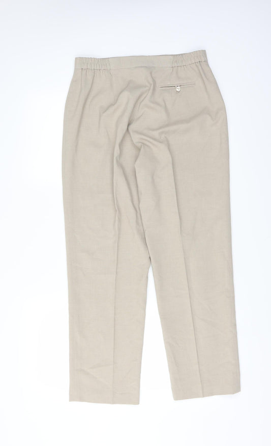 Debenhams Womens Beige   Trousers  Size 14 L27 in