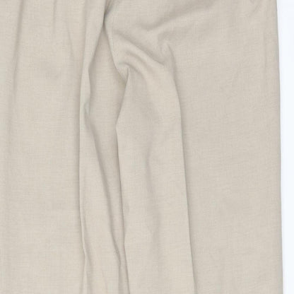 Debenhams Womens Beige   Trousers  Size 14 L27 in