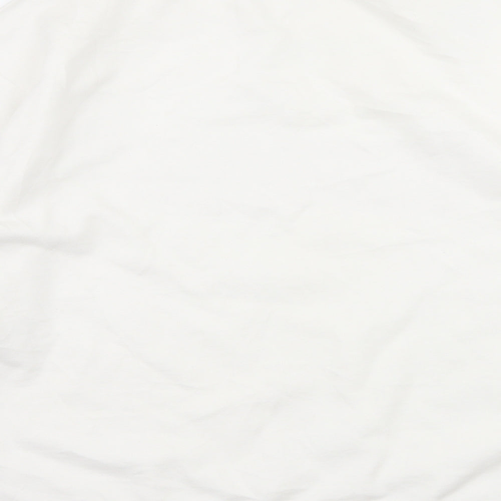 H&M Womens White  Jersey Pullover Sweatshirt Size M  - you matter