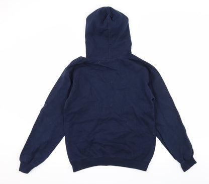 Mens UK Size S Gildan Blue Pullover Hoodie