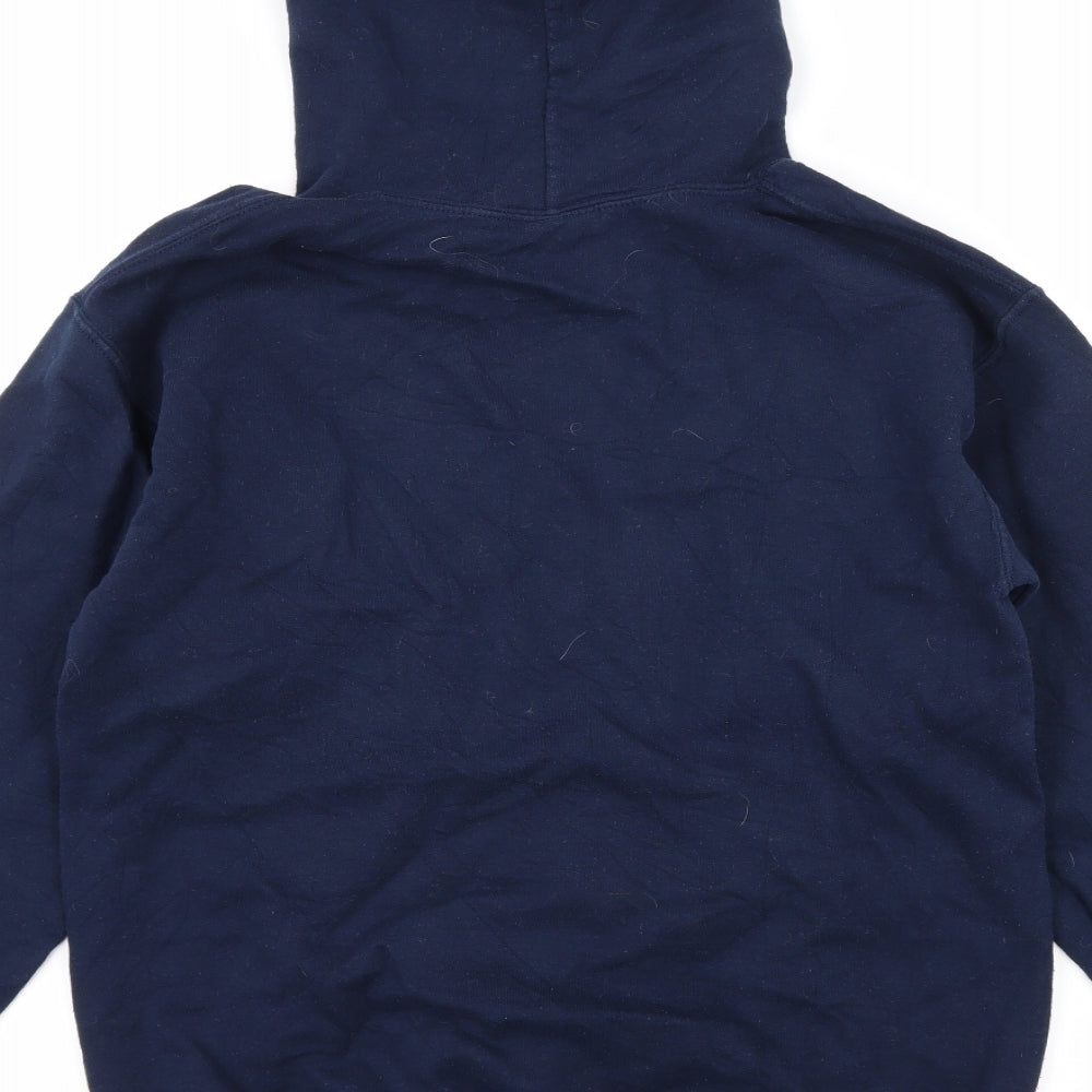 Mens UK Size S Gildan Blue Pullover Hoodie