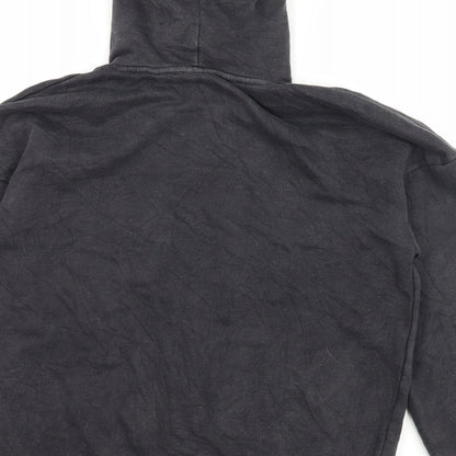 Missguided Womens Grey  Jersey Pullover Hoodie Size 4
