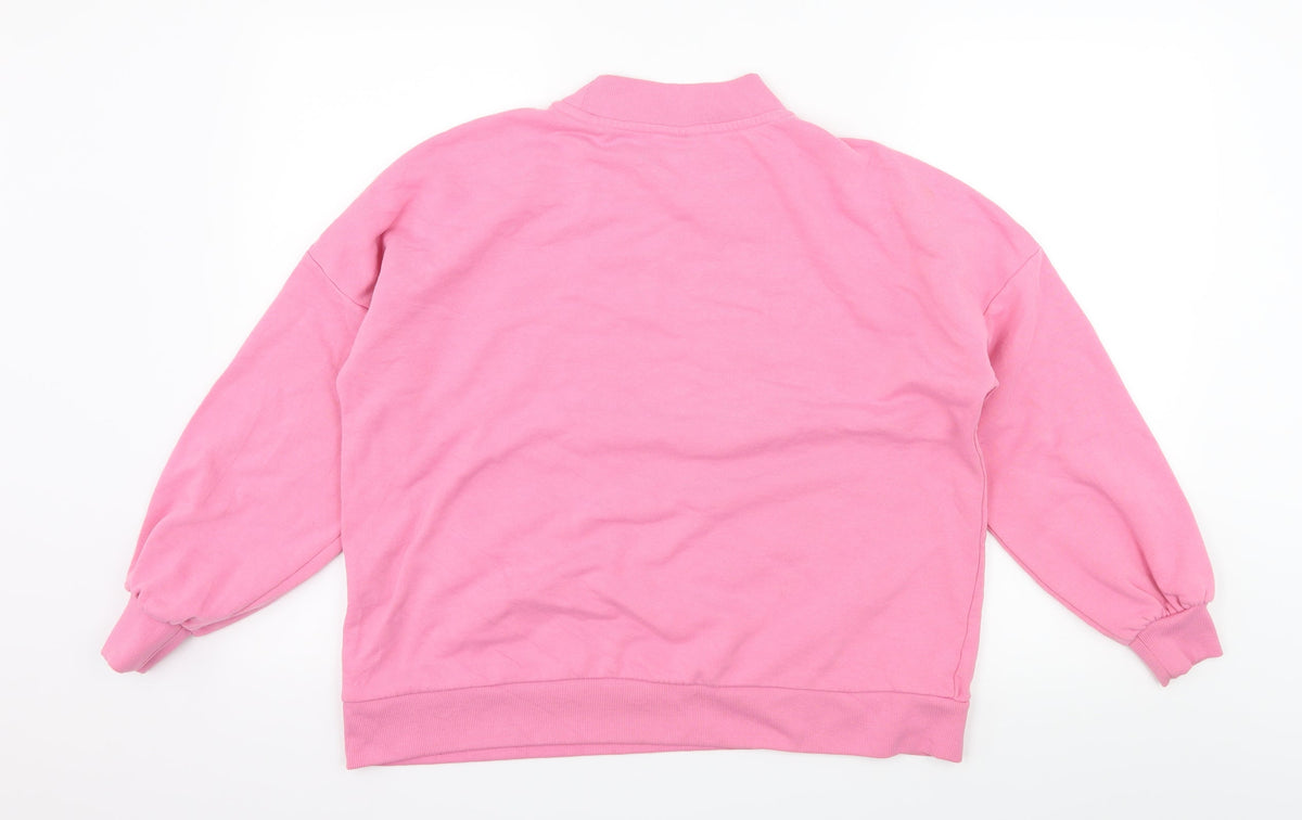Noisy May Womens Pink  Jersey Pullover Sweatshirt Size XS