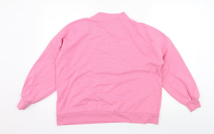 Noisy May Womens Pink  Jersey Pullover Sweatshirt Size XS