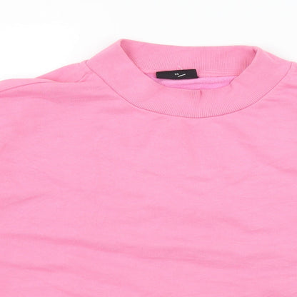Noisy May Womens Pink  Jersey Pullover Sweatshirt Size XS