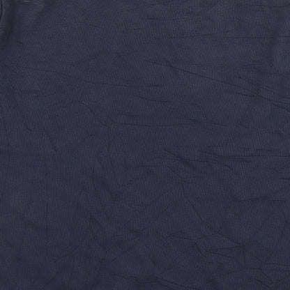 D555 Mens Blue  Jersey Pullover Sweatshirt Size M