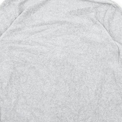 Avenue Womens Grey  Jersey Full Zip Sweatshirt Size 12