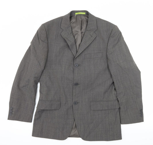 Mens UK Size S Burton Regular Grey Suit Jacket