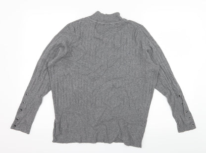 Marks and Spencer Womens Grey  Knit Pullover Jumper Size 20