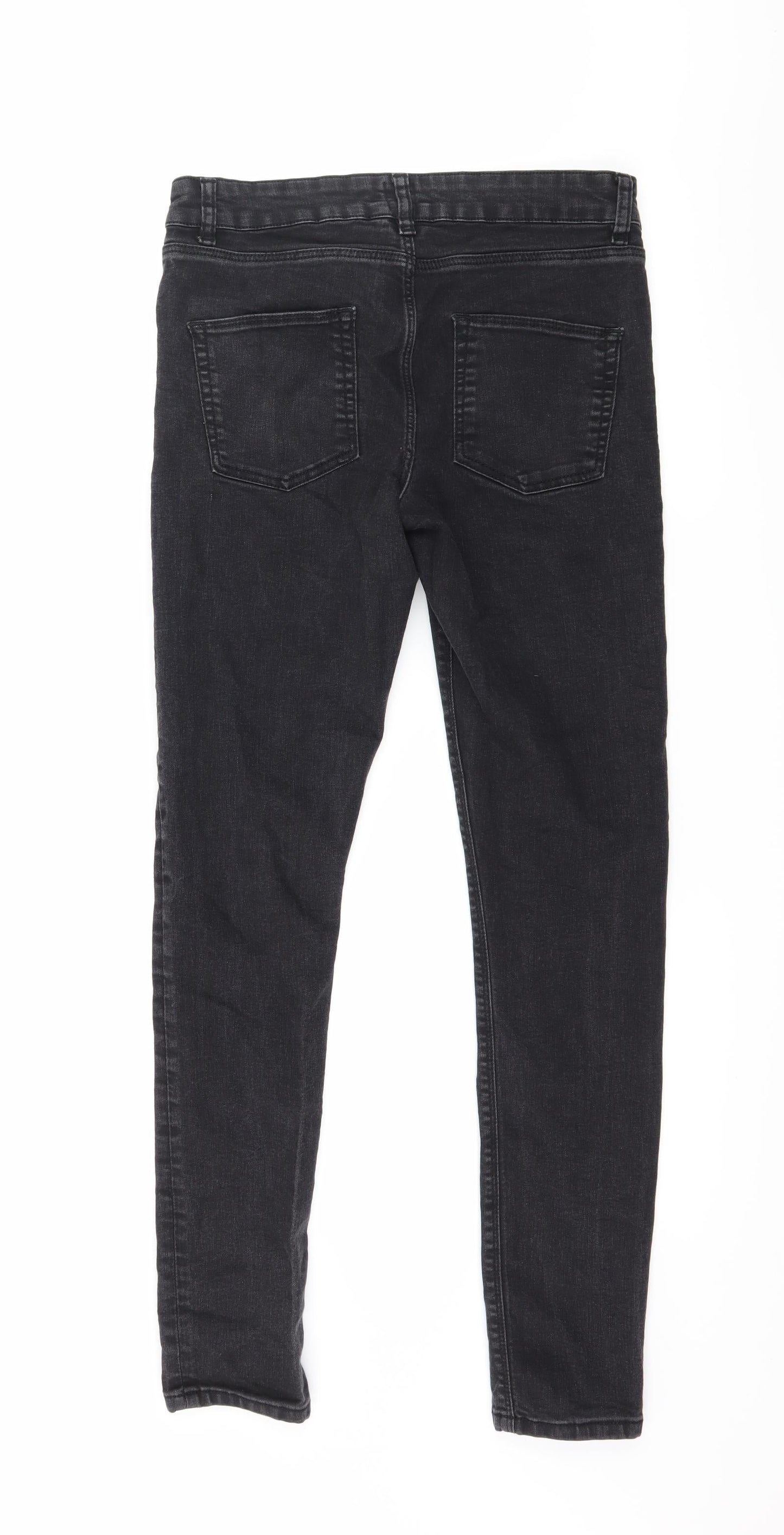 ASOS Womens Black  Denim Skinny Jeans Size 32 in L30 in