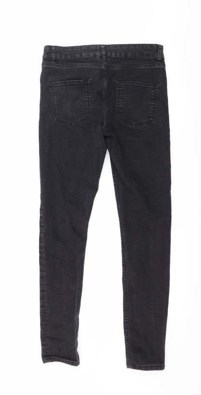 ASOS Womens Black  Denim Skinny Jeans Size 32 in L30 in