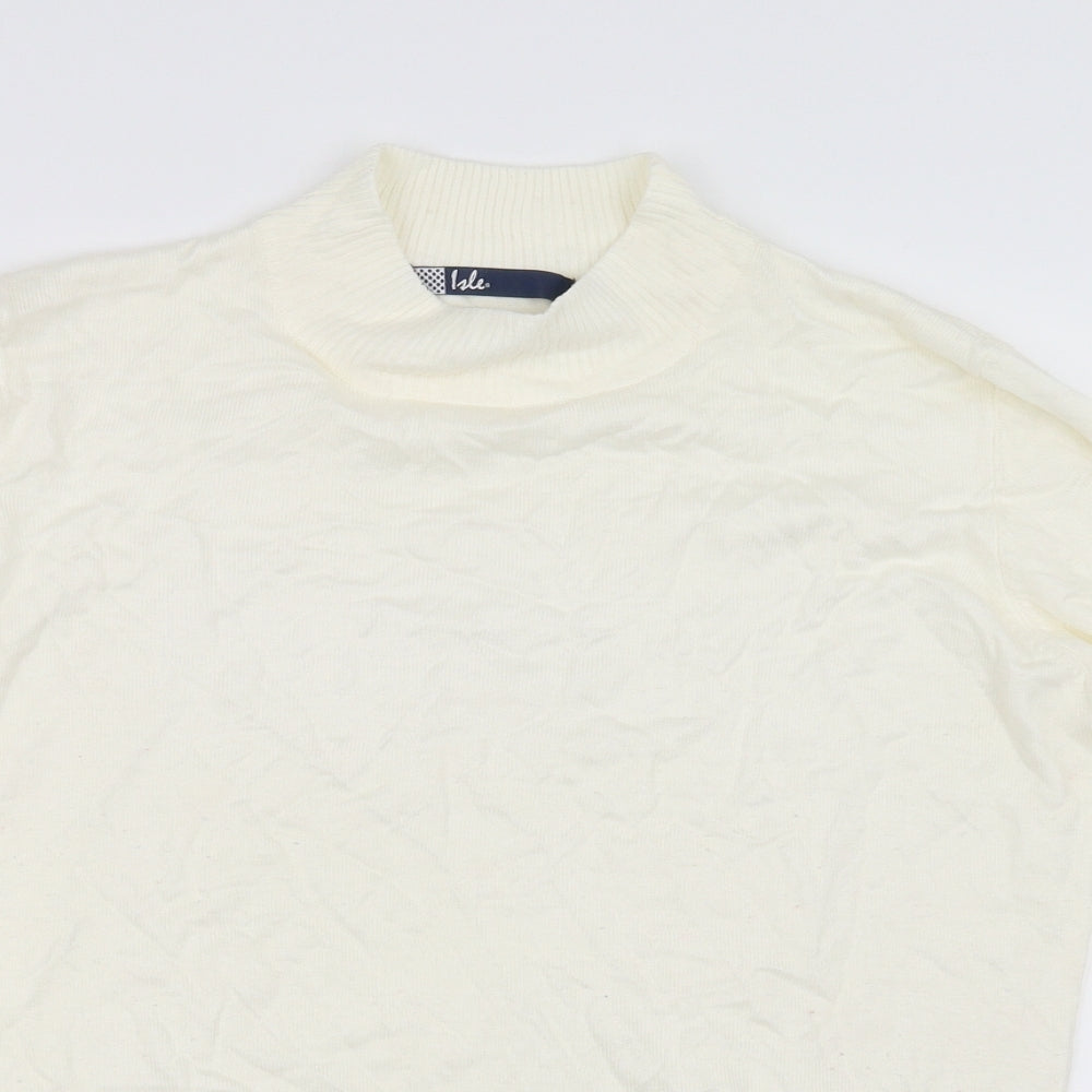 EWM Womens White   Cardigan Jumper Size M