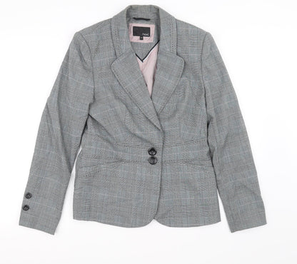 NEXT Womens Grey Check  Jacket Blazer Size 10