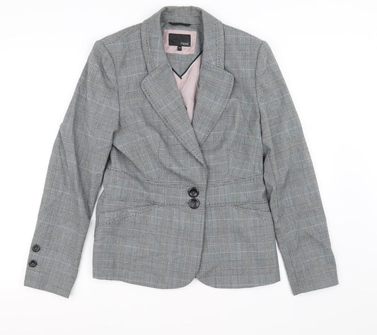 NEXT Womens Grey Check  Jacket Blazer Size 10