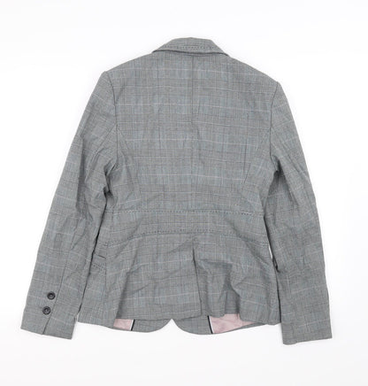NEXT Womens Grey Check  Jacket Blazer Size 10