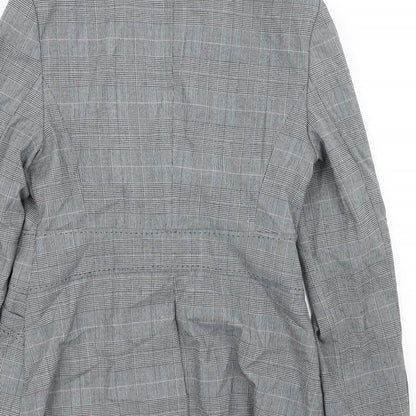 NEXT Womens Grey Check  Jacket Blazer Size 10
