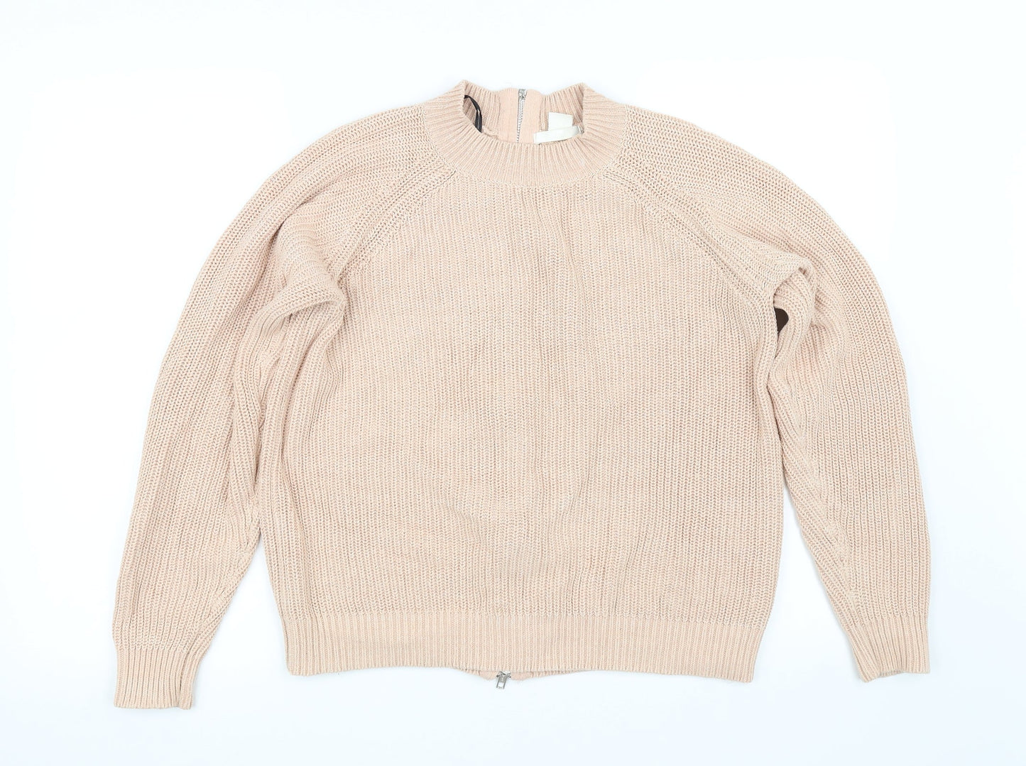 H&M Womens Pink   Full Zip Jumper Size 10