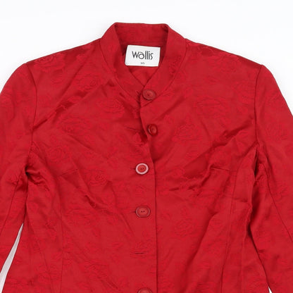 Womens UK Size 10 Wallis Red Jacket