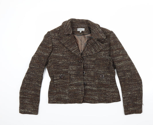 Womens UK Size 12 Marks and Spencer Brown Jacket