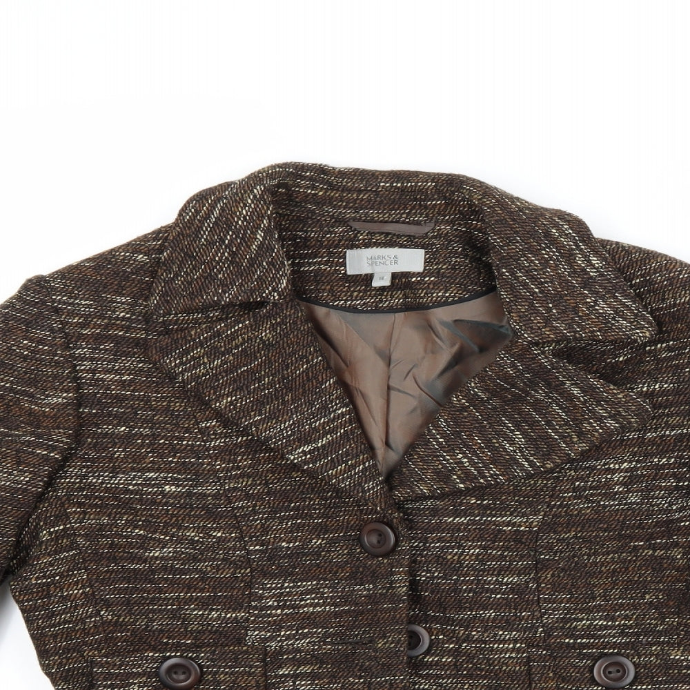 Womens UK Size 12 Marks and Spencer Brown Jacket