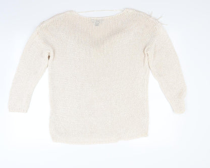 Atmosphere Womens Beige   Pullover Jumper Size L