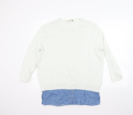 ASOS Womens White   Pullover Jumper Size 10