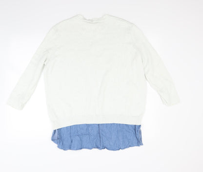 ASOS Womens White   Pullover Jumper Size 10