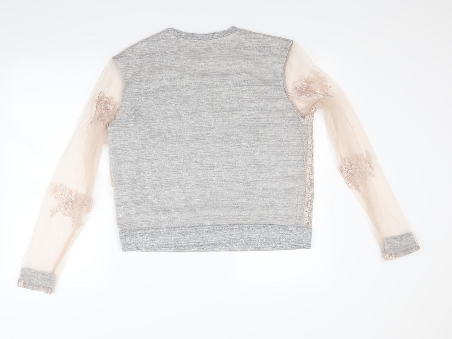 H&M Womens Grey   Pullover Sweatshirt Size M