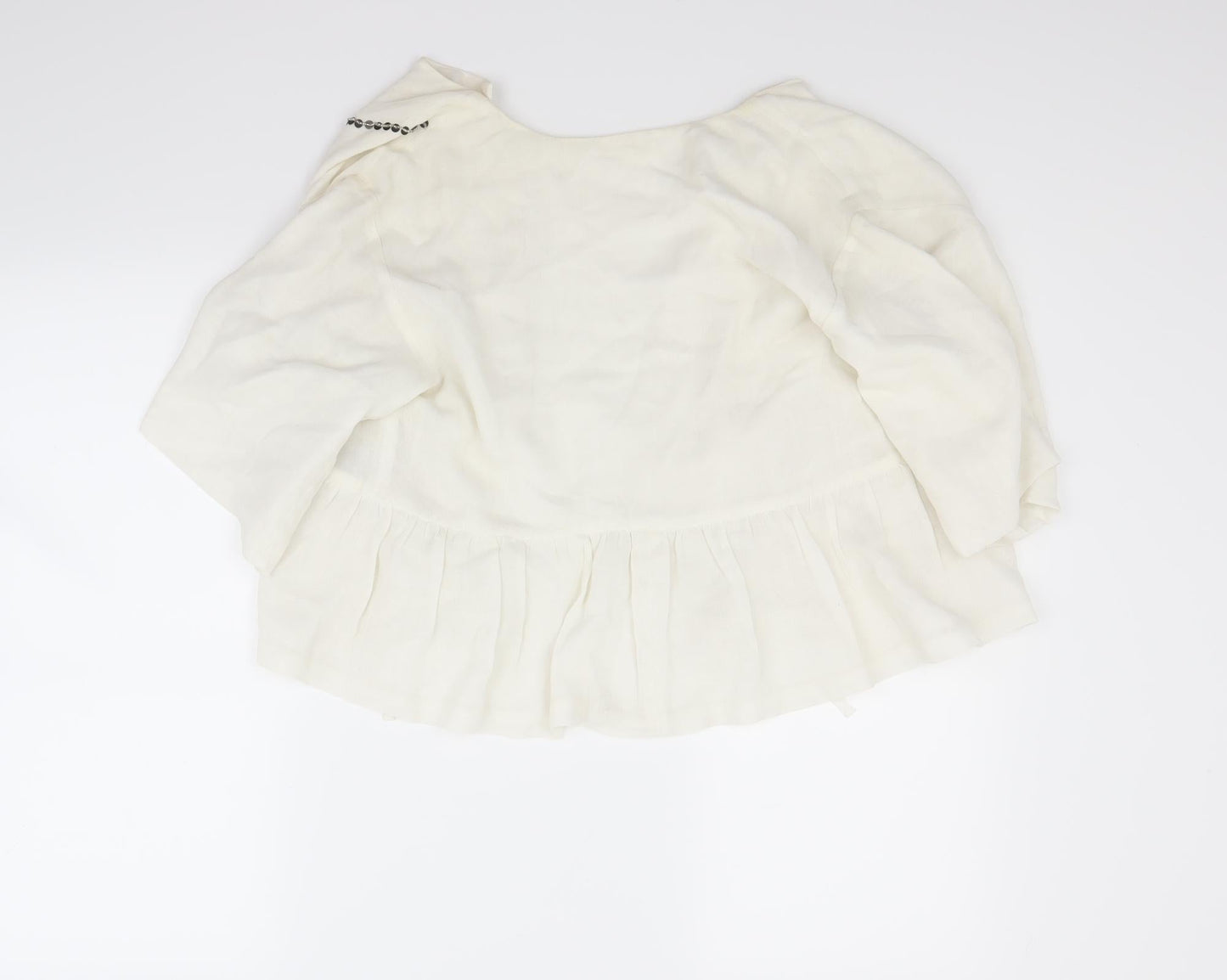 Womens UK Size 10 Preworn White Jacket