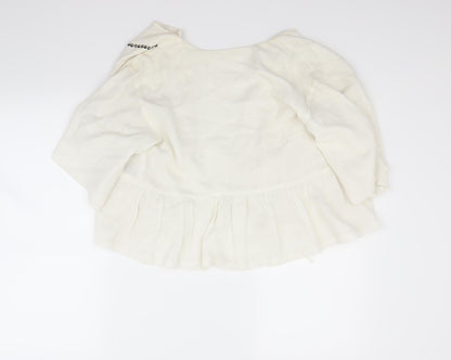 Womens UK Size 10 Preworn White Jacket
