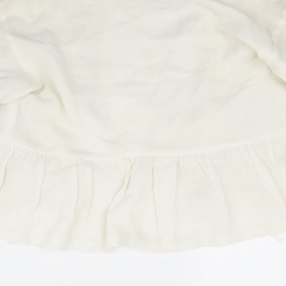 Womens UK Size 10 Preworn White Jacket