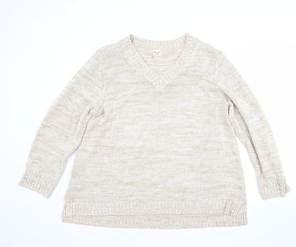 Preworn Womens Beige   Pullover Jumper Size 20