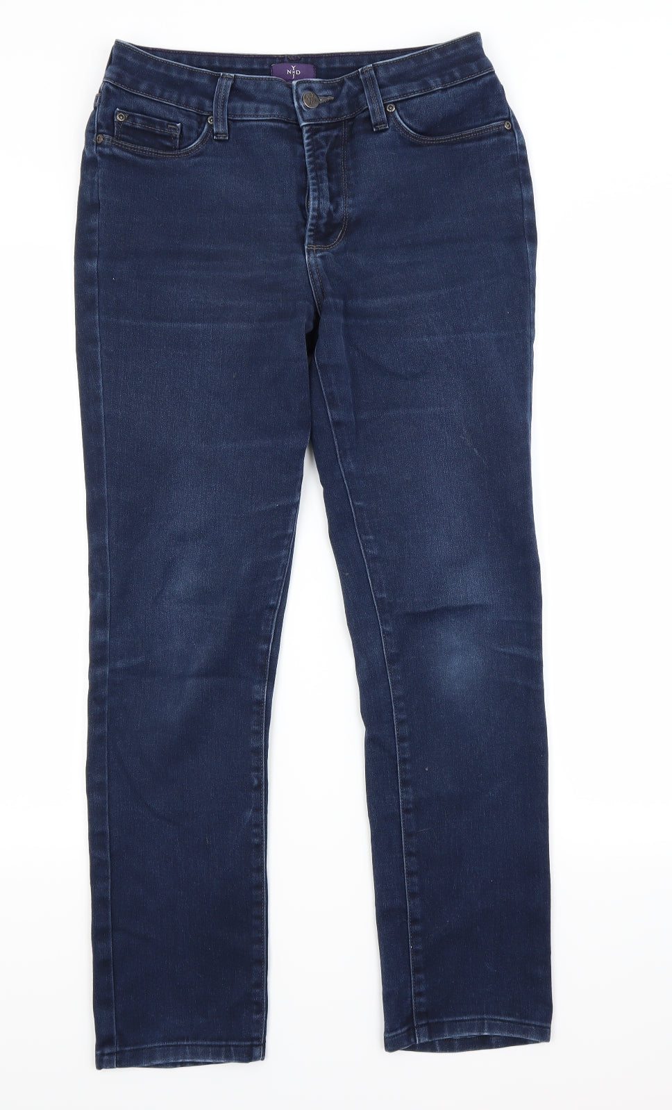 Womens UK Size 6 Preworn Regular Fit Straight Blue Jeans