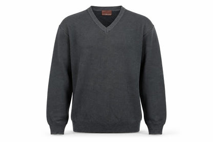 Marks & Spencer Mens Grey Striped Knit Pullover Jumper Size M