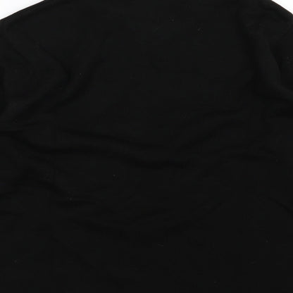 Jan Eva Womens Black  Knit Pullover Jumper Size M