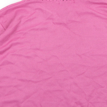 Merry Gold Womens Orange  Knit Pullover Jumper Size L