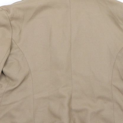 Rebecca Sheldon Womens Beige   Jacket Suit Jacket Size 16