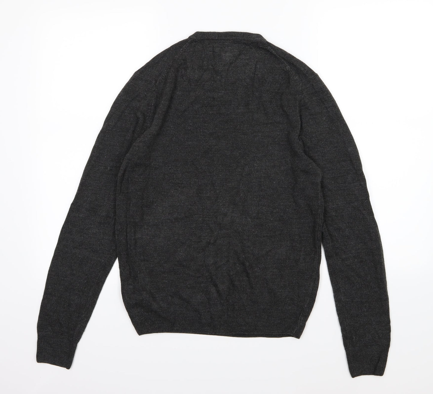 F&F Mens Grey  Knit Pullover Jumper Size S