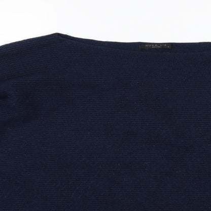 Nuna Lie Womens Blue  Knit Pullover Jumper Size S  - Side splits