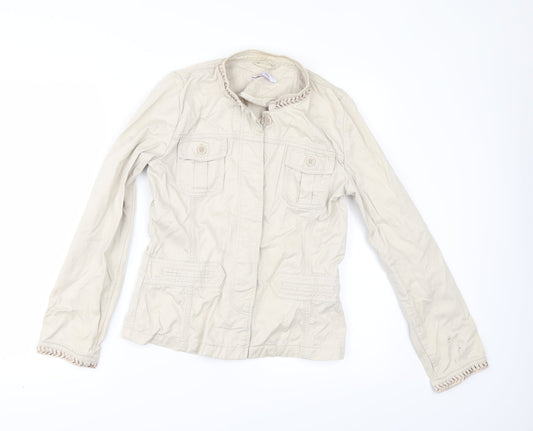 Papaya Womens Beige   Jacket  Size 14